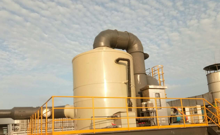 鎧嘉電腦配件有限公司  噴砂機制程濕式集塵機廢氣處理工程